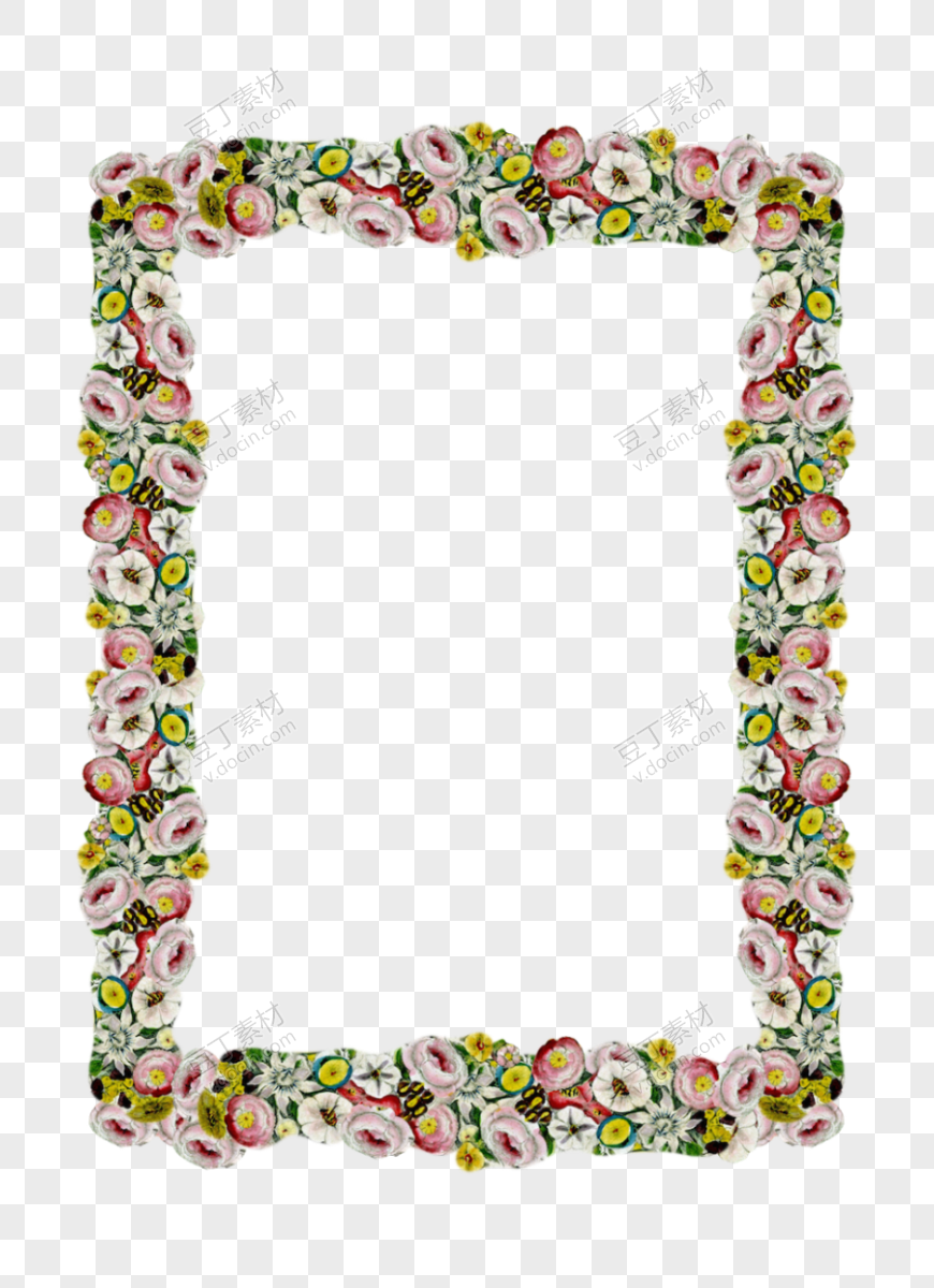 森系花朵组合装饰框