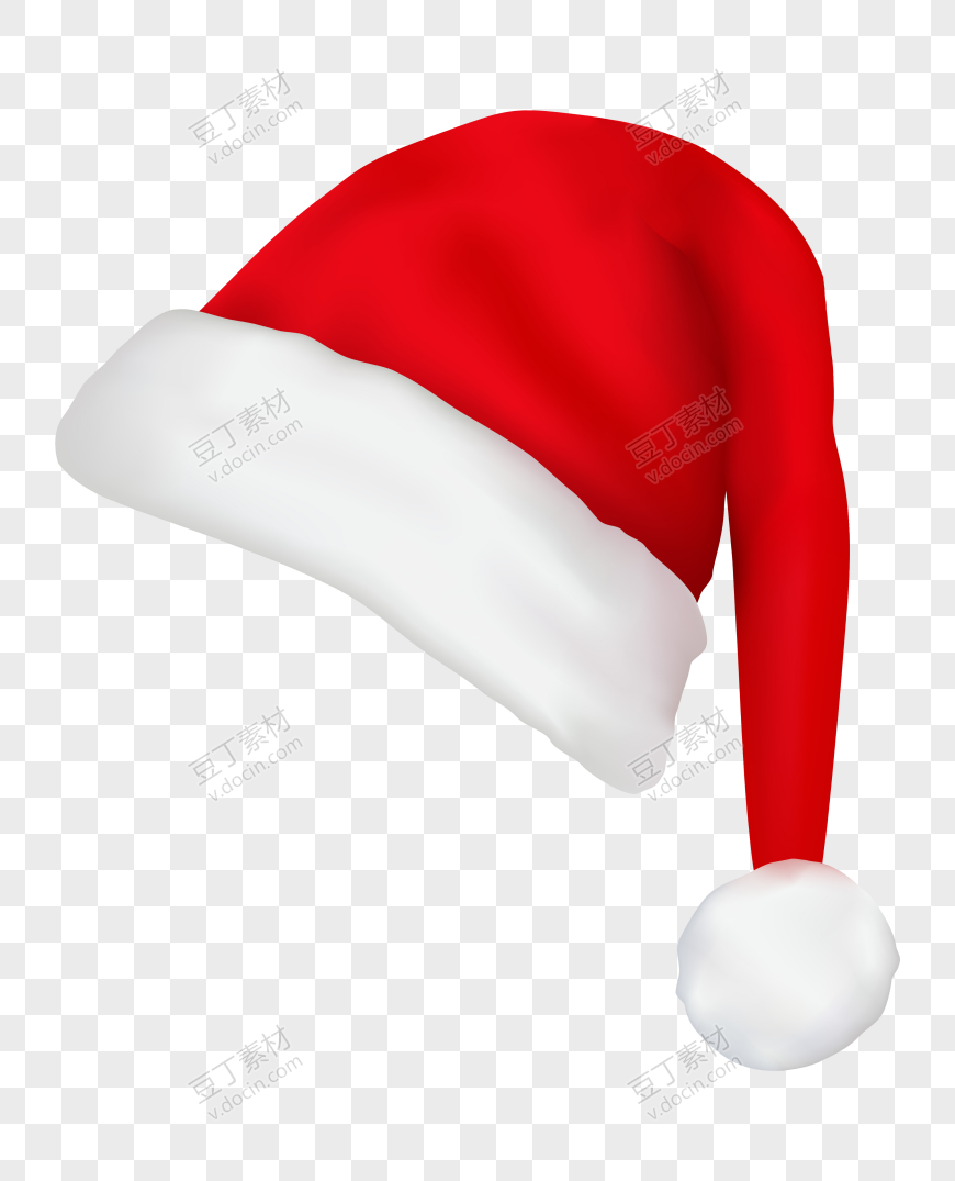 红白色圣诞帽