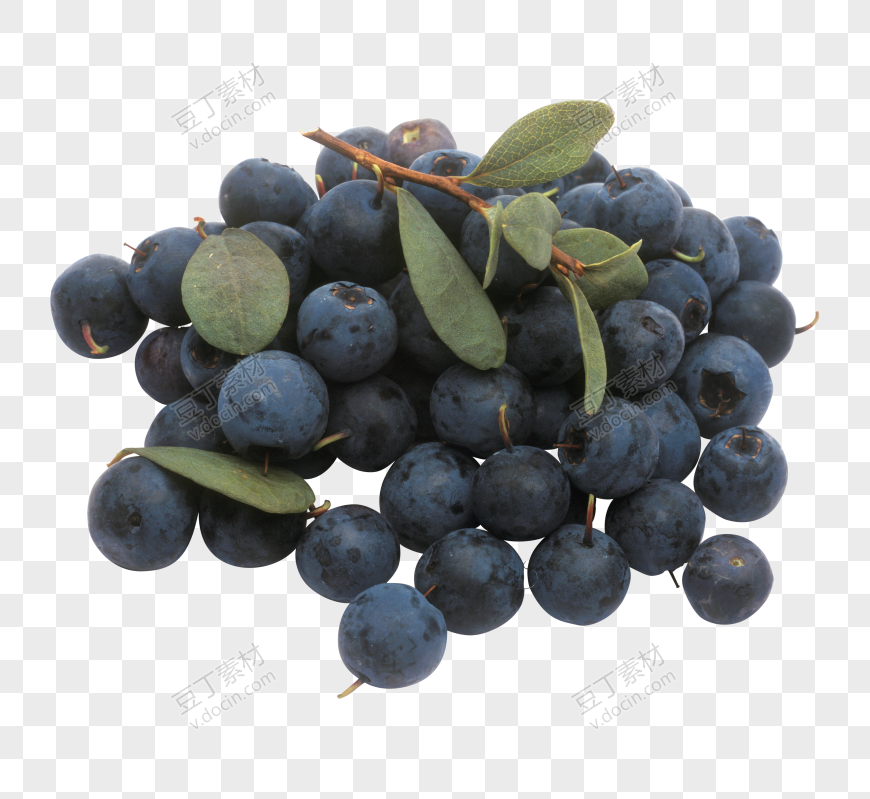 一堆蓝莓水果