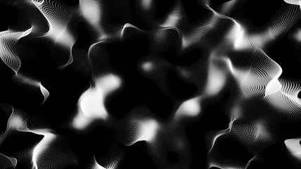黑白抽象流体线条背景视频