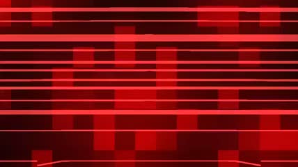 中国红几何线框变化背景视频