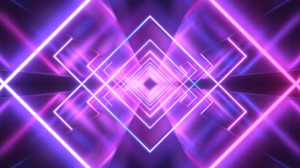 紫色线条隧道穿梭背景视频