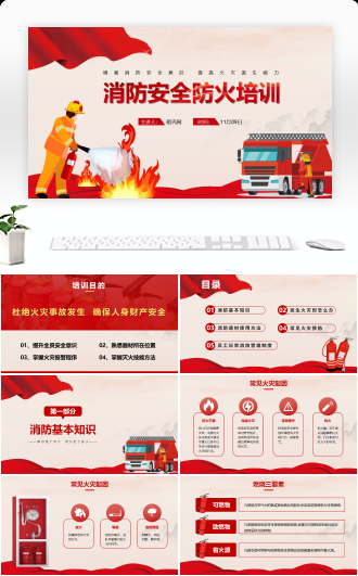 消防安全酒店企业员工防火培训PPT