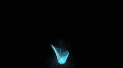 喷泉唯美喷泉光线粒子ae模板