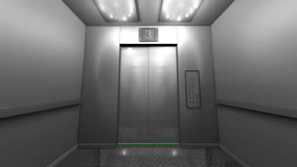 绿幕视频素材电梯