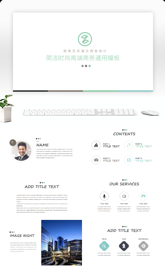简约精美多图表商业计划书总结汇报通用模板