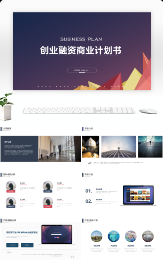 高端商务风框架完整互联网商业计划书