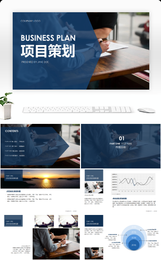 商业计划项目策划工作报告PPT