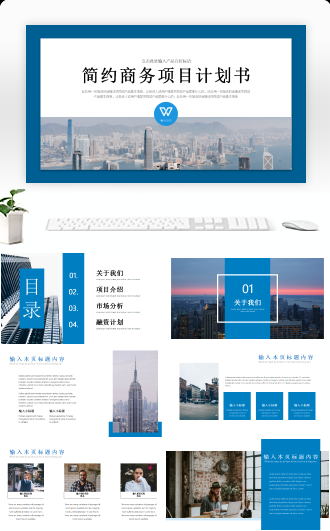 简约商务创业融资项目计划书