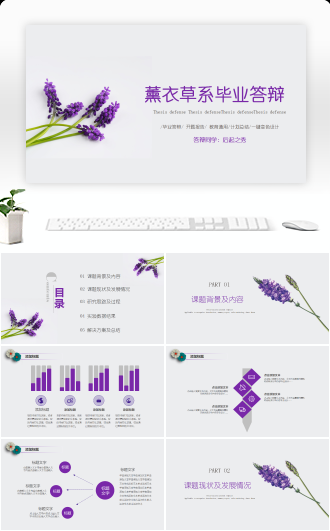 薰衣草系毕业答辩