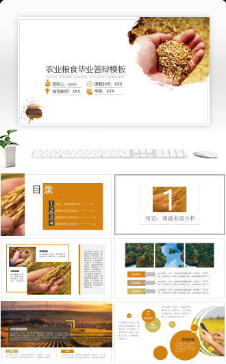 农业粮食毕业答辩模板