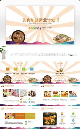 美食招商加盟商业计划书定制模版