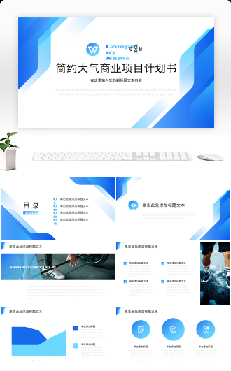 简约大气商业项目计划书