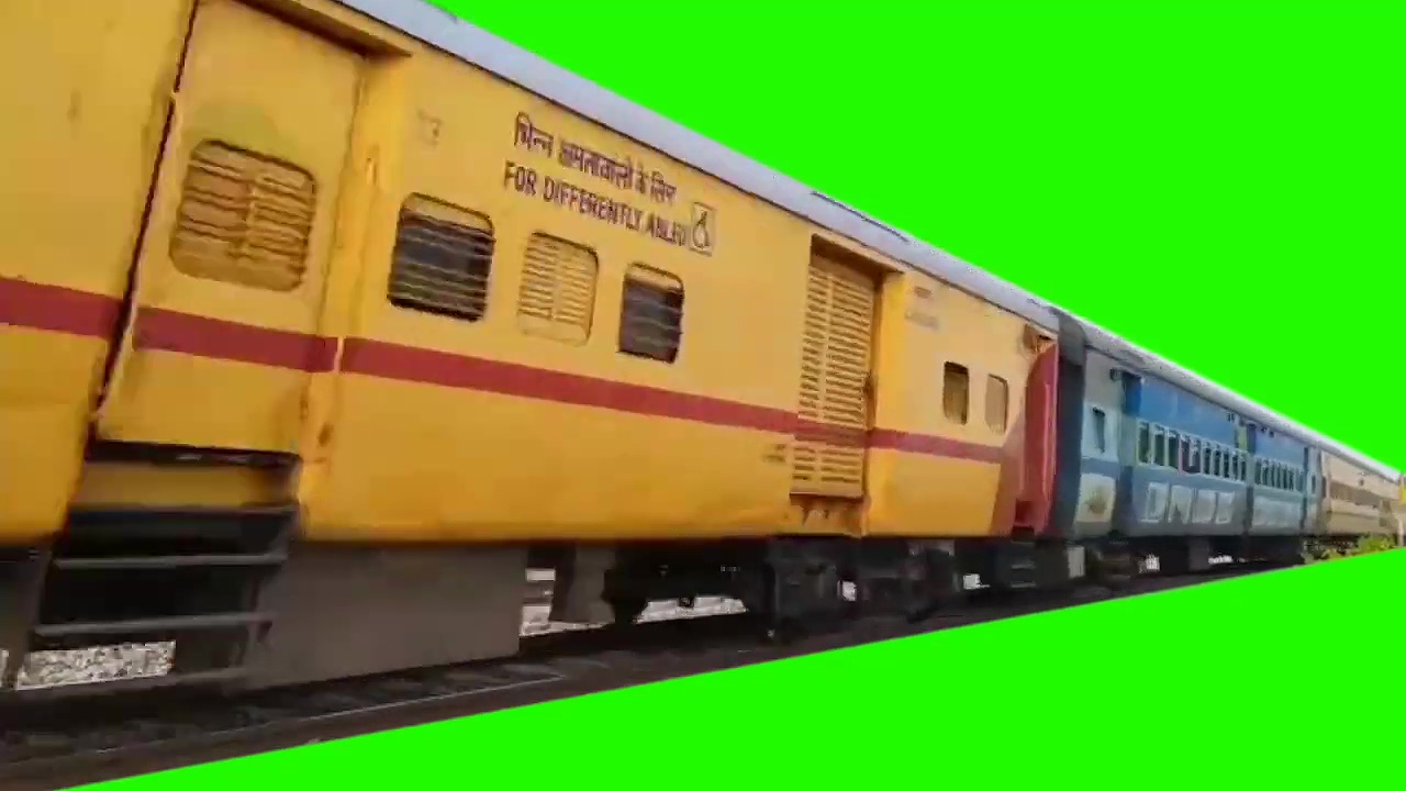绿幕视频素材火车