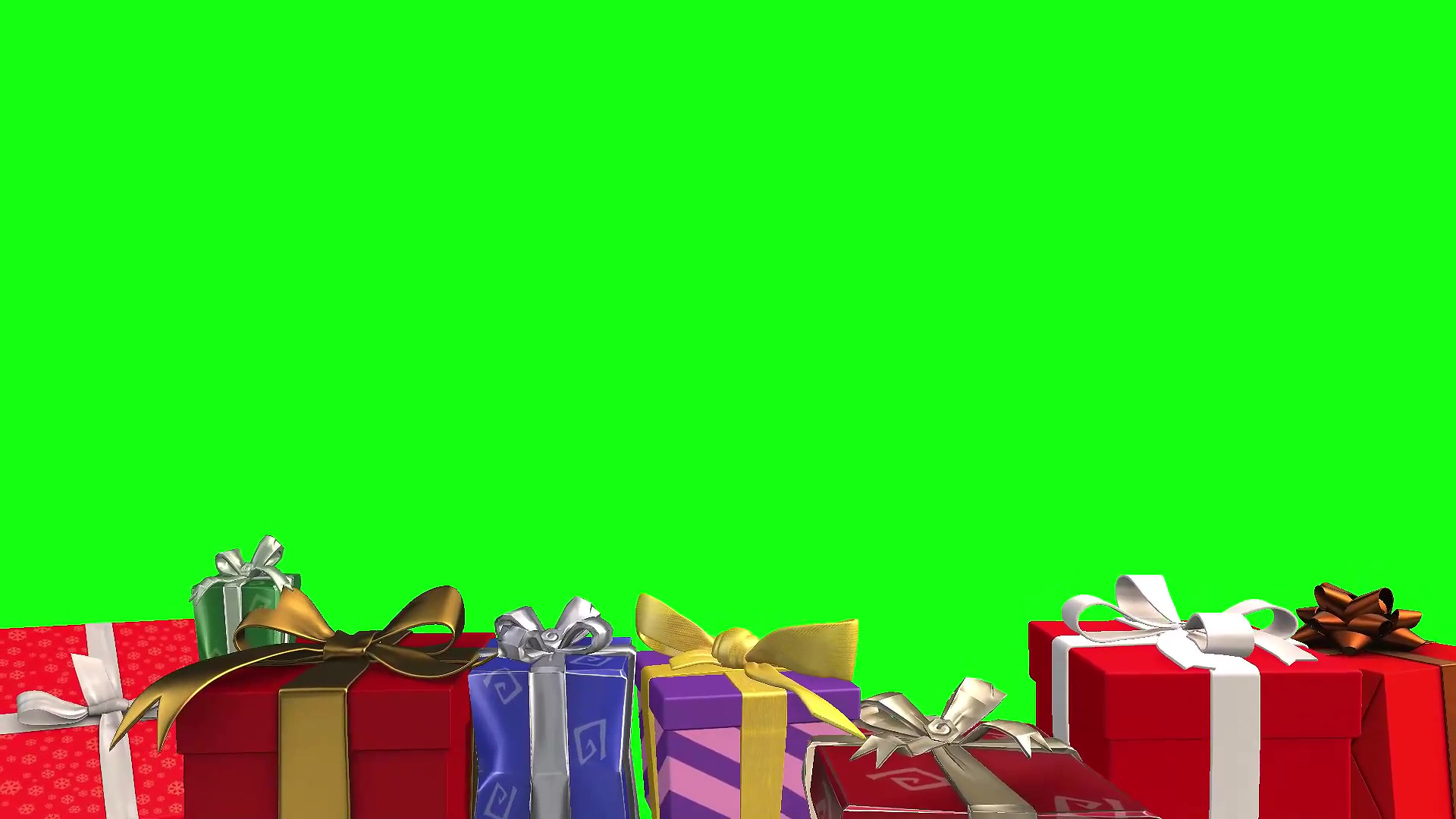 绿幕视频素材礼物盒
