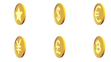 3d金币总集金币旋转动画