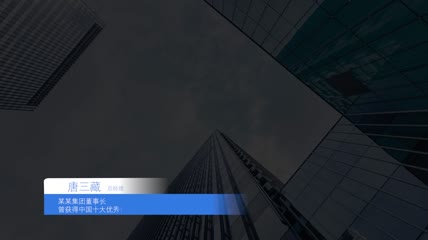 科技简约人名条pr模板