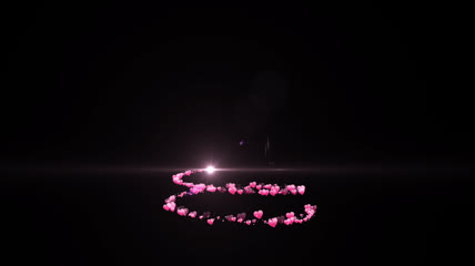 粉色爱心螺旋螺旋