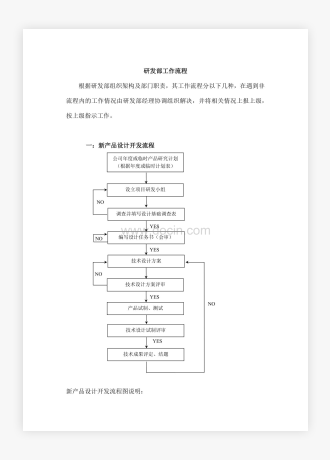 企业公事研发部工作流程