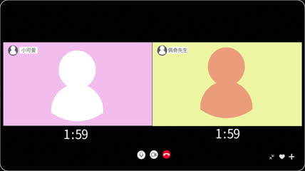 视频通话对话框视频交流