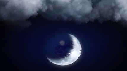 穿越云层见月亮