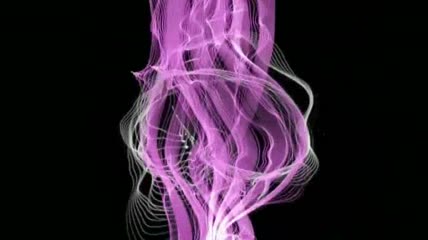 3D紫色烟雾变幻流动唯美背景