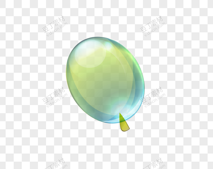 气球绿色透明