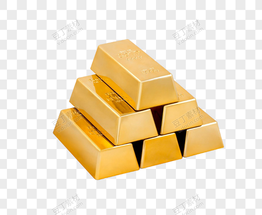 金条金块金砖矢量黄金元素