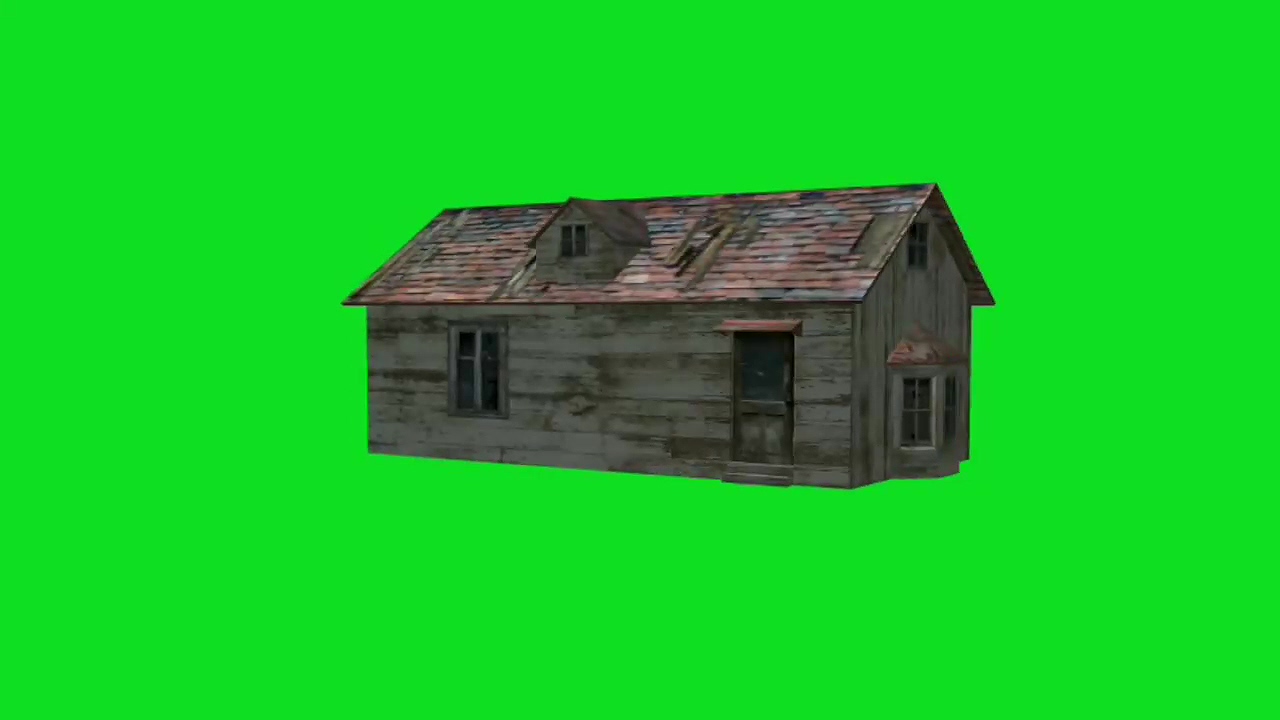 绿幕视频素材小木屋