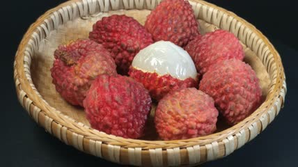 荔枝王水果实拍（2）