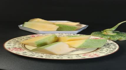 哈密瓜网纹甜瓜实拍（18）