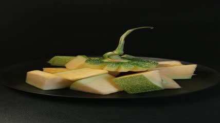哈密瓜网纹甜瓜实拍（20）