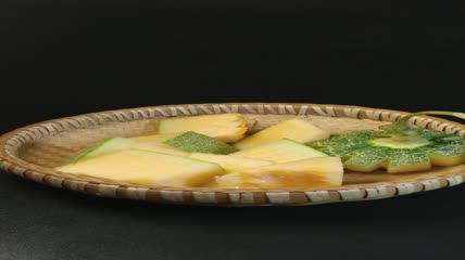 哈密瓜网纹甜瓜实拍（22）