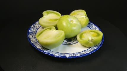 青番茄西红柿实拍（10）