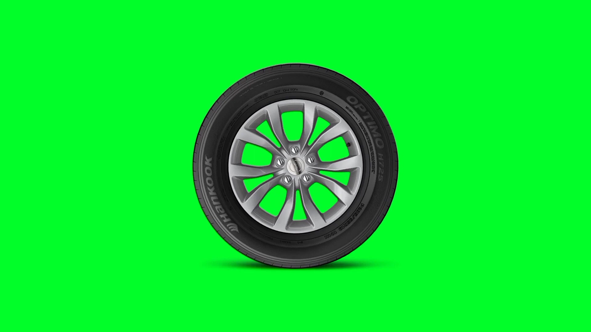 绿幕视频素材轮胎