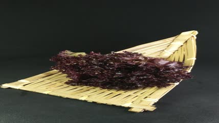 蔬菜食物红珊瑚生菜4K实拍视频（13）