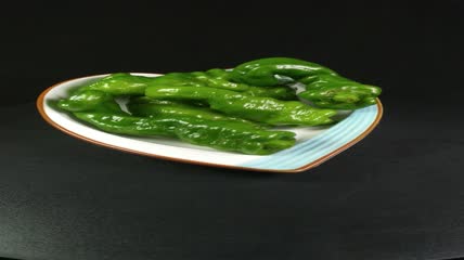 新鲜生态螺丝椒蔬菜食品4K实拍视频（2）