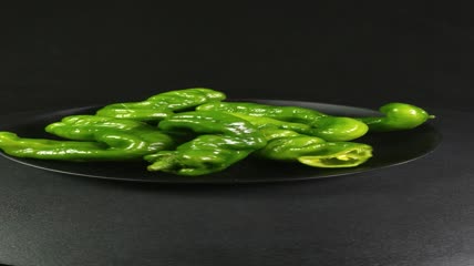 新鲜生态螺丝椒蔬菜食品4K实拍视频（5）