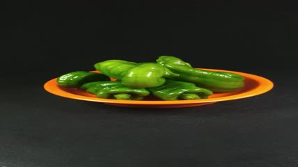 新鲜生态螺丝椒蔬菜食品4K实拍视频（13）