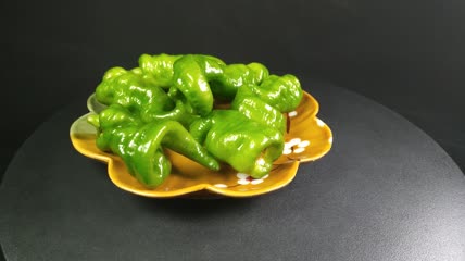 新鲜生态螺丝椒蔬菜食品4K实拍视频（17）