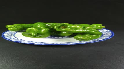 新鲜生态螺丝椒蔬菜食品4K实拍视频（21）