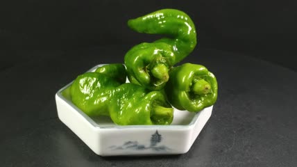 新鲜生态螺丝椒蔬菜食品4K实拍视频（24）