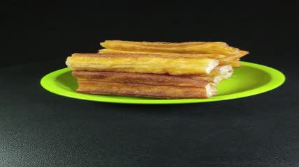 油炸食品油条美食食物4K实拍视频（7）