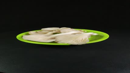 蔬菜美食平菇菌4K实拍视频（14）