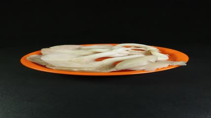 蔬菜美食平菇菌4K实拍视频（17）