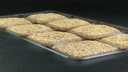 静物美食糕点甜点零食芝麻糯米粑粑4K实拍视频（2）