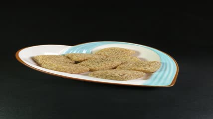 静物美食糕点甜点零食芝麻糯米粑粑4K实拍视频（17）