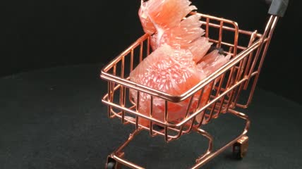 有机生态水果红心柚子4K实拍视频