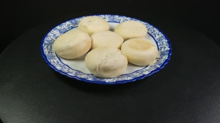 甜点美食绿豆饼4K实拍视频