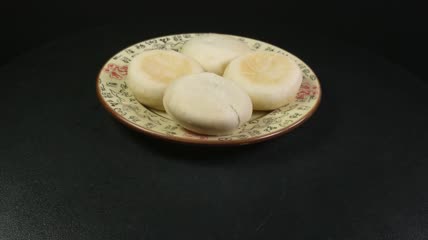 甜点美食绿豆饼4K实拍视频